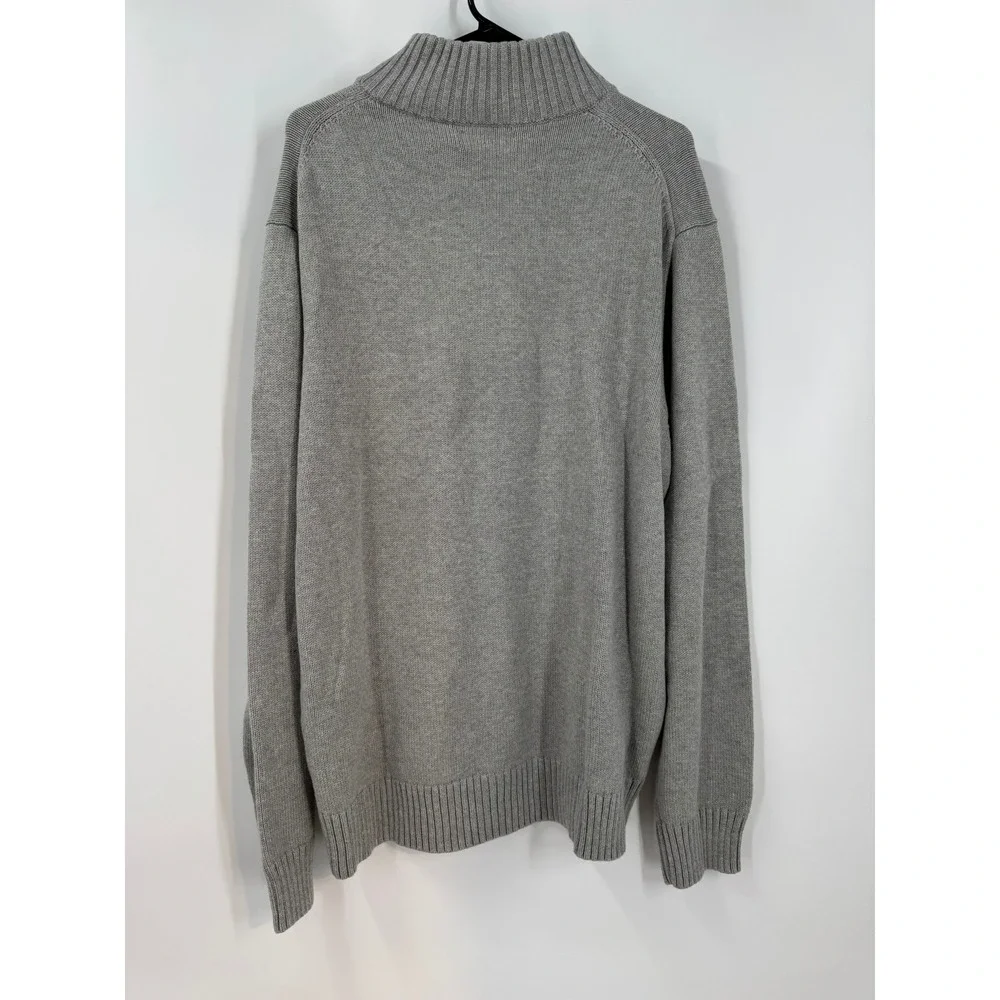 Polo Ralph Lauren Men's Cotton Shaker Half‎ Zip Sweater Knit Pullover Gray XXL